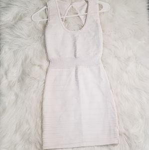 White fitted dress